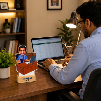Caricature - Working Dad