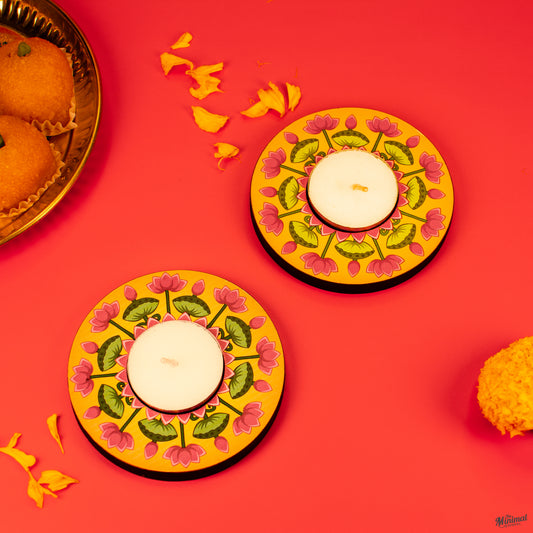 Diya Holder - Lotus (Pack of 2)