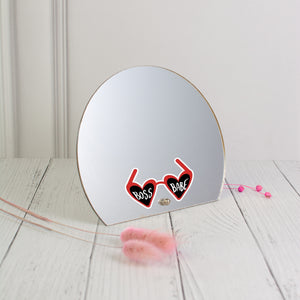 Printed Mirror - Boss Babe
