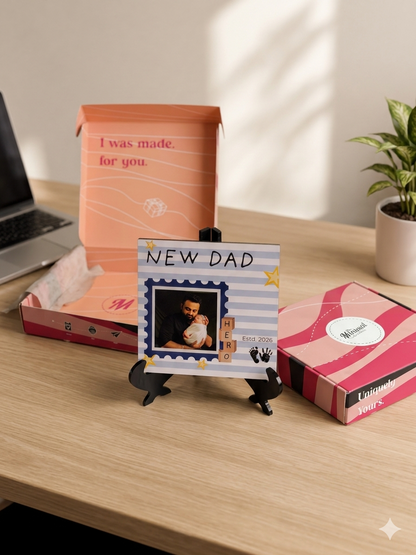 New Dad Frame - With Stand