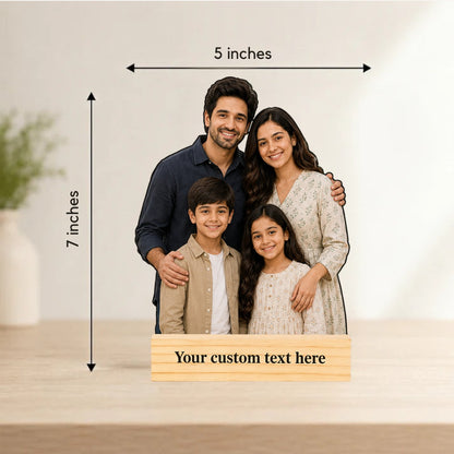 Personalized Half Family Photo Caricature