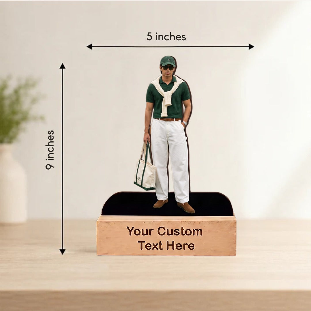Personalized Single Photo Caricature - Full Length (5x9)