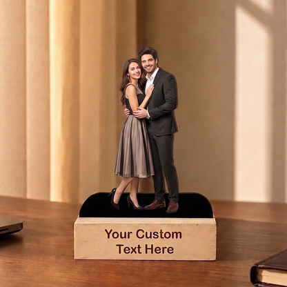 Personalized Couple Photo MDF Standee -  Full Length (5x9)