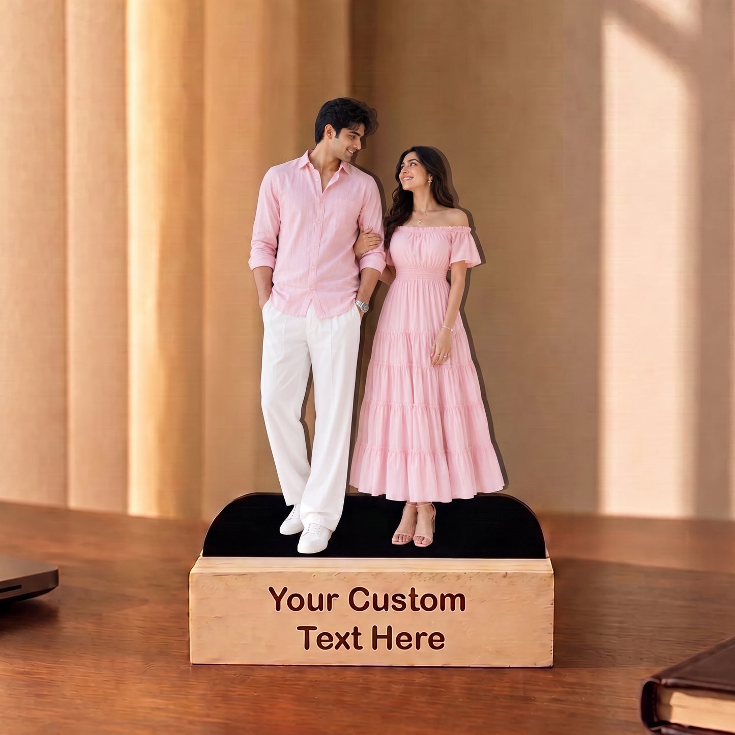 Personalized Couple Photo Caricature –  Full Length (5x9)