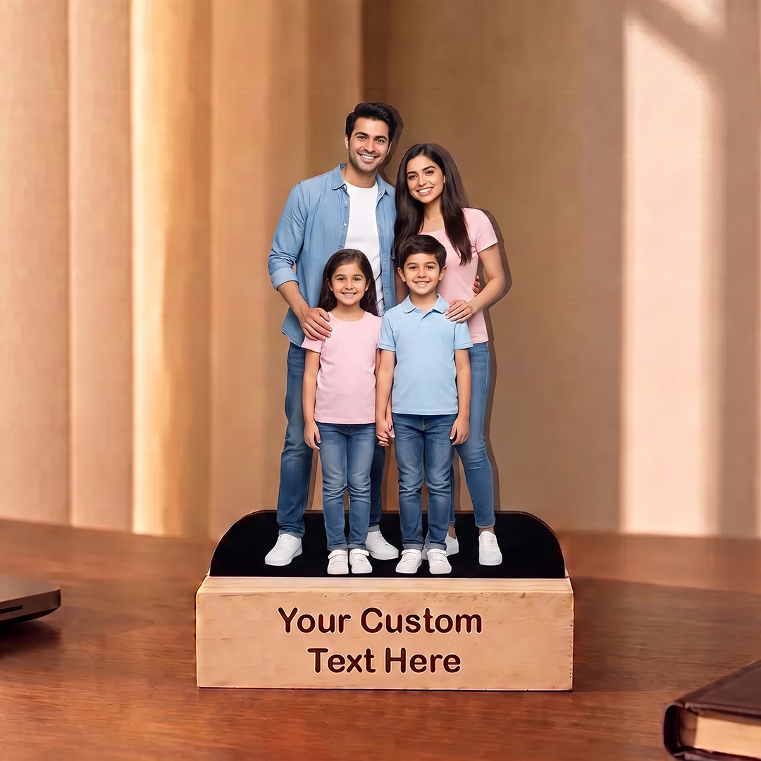 Personalized Full Family Photo Caricature