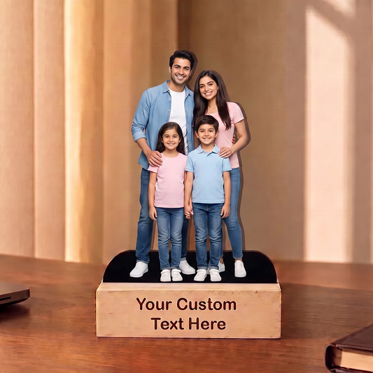 Personalized Full Family Photo Caricature