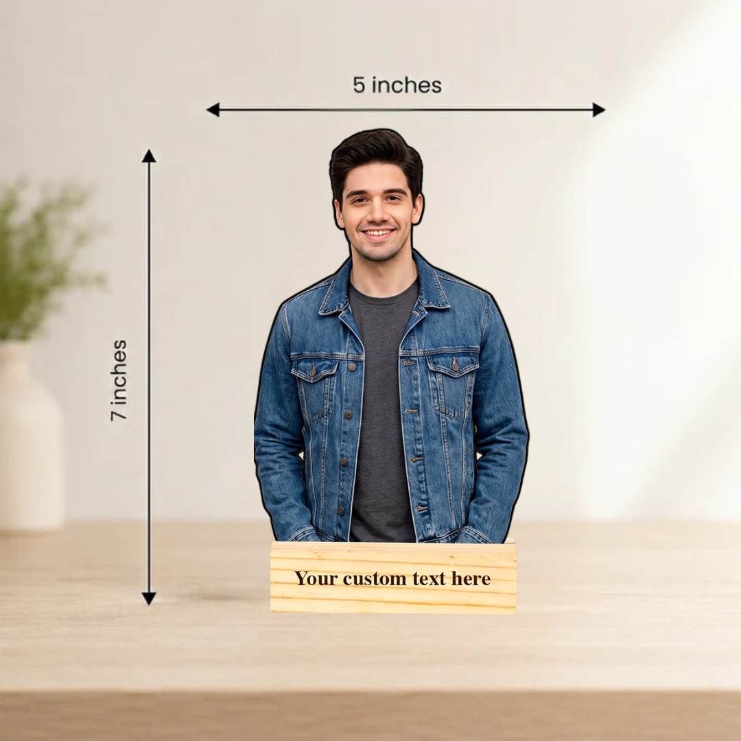 Personalized Photo MDF Standee – Half Torso