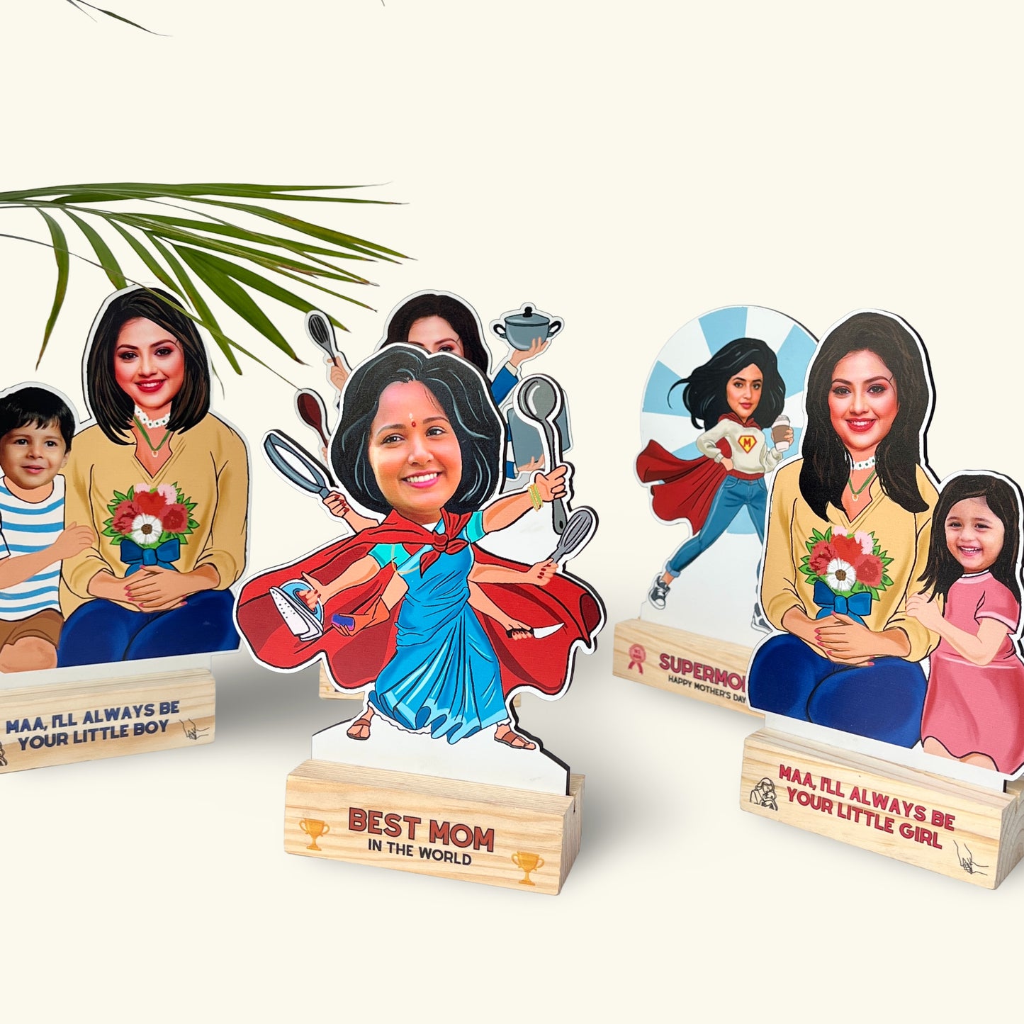 Mother's Day Combo (Caricature & Fridge Magnet)