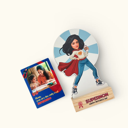 Mother's Day Combo (Caricature & Fridge Magnet)