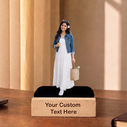 Personalized Single Photo Caricature – Full Length (5x9)